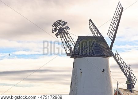 Lytham St Annes Windmill. Lytham Windmill Is Situated On Lytham Green In The Coastal Town Of Lytham 