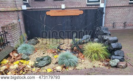 Urk, Netherlands - November 28, 2022:
Visiting The City Of Urk In A Mobile Home. Urk Used To Be An I
