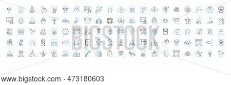 Personal Training Vector Line Icons Set. Personal, Training, Fitness, Exercise, Coaching, Workout, I