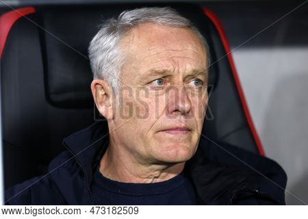 Christian Streich, Head Coach Of Sc Freiburg During The Uefa Europa League  Match Beetween  Sc Freib
