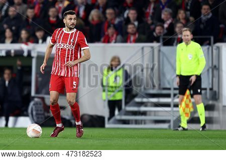 Manuel Gulde Of Sc Freiburg During The Uefa Europa League  Match Beetween  Sc Freiburg And Juventus 