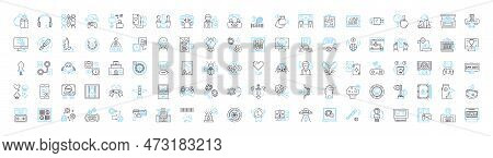 Gambling Vector Line Icons Set. Betting, Wagers, Wagering, Gaming, Luck, Risk, Casino Illustration O