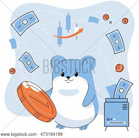 Stock Market Manipulation Concepts Set, Change Business Graph Indicator, Influence Crypto Currency P