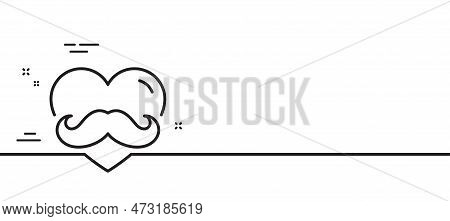 Father Day Line Icon. Best Dad Sign. Retro Barbershop Symbol. Minimal Line Illustration Background. 