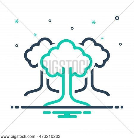 Mix Icon For Trees Greenstuff Botany Flora Greenery Forest Ecology Nature Wild Garden