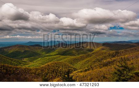 Clouds Over The Blue Ridge Mountains