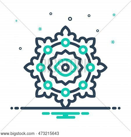 Mix Icon For Divine Providence Holy Solemn Supernal Angelic Ambrosia Floral Design