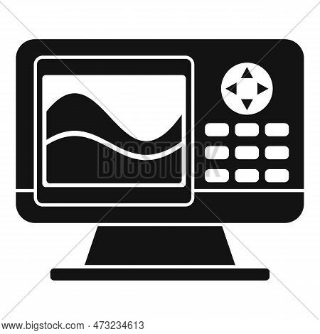 Radar Echo Sounder Icon. Simple Illustration Of Radar Echo Sounder Icon For Web Design Isolated On W