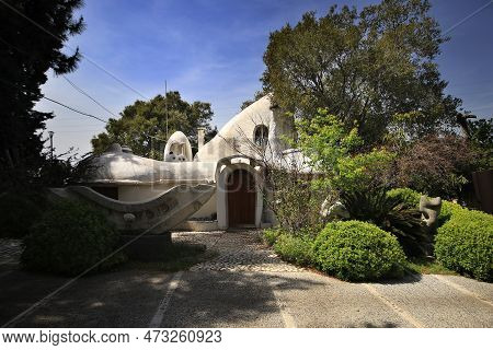 Rachana, Lebanon - April 17, 2021:the Sculpture House Museum Of Rachana Village, Itself An Open-air 