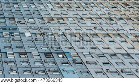 Sleeping District And Buildings Of Big City, Urban Jungle Architecture