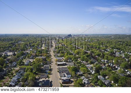 May 10th, 2021 - Akron Ohio Usa: North Main Street, Running Through Akron Ohio.