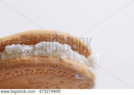 Turkish Delight Inside Two Biscuits, Or As Lebanese Call This Nostalgic Snack, Biscuit W Raha.