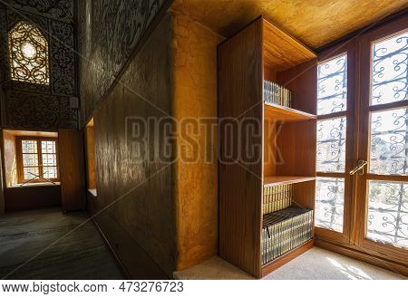Tirana, Albania. March 2023.  Indoor View Of The Et'hem Bej Mosque In Skenderbej Square In The City 