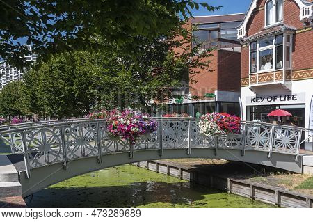 Zaandam, Netherlands - August 07, 2022: View Of The Pedestrian Street Gedempte Gracht In The Center 
