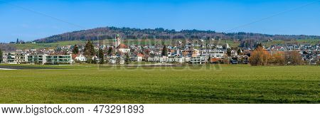 Seengen, Switzerland - February 23, 2023: Seengen Is A Municipality In The Swiss Canton Of Aargau. I