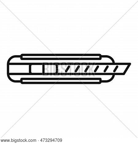 Cutter Metal Icon. Outline Cutter Metal Icon For Web Design Isolated On White Background