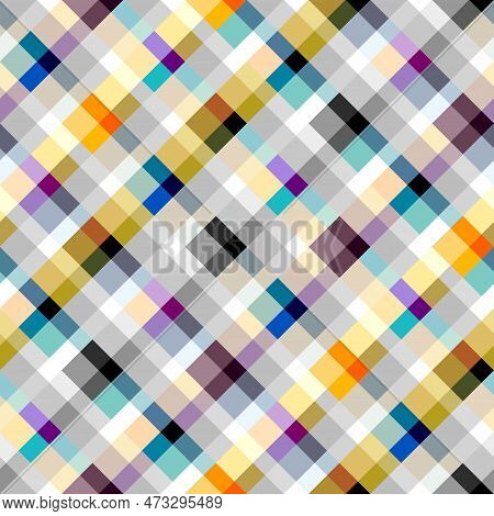 Abstract Background Seamless Pattern..diagonal Plaid Pattern. Vector Image.