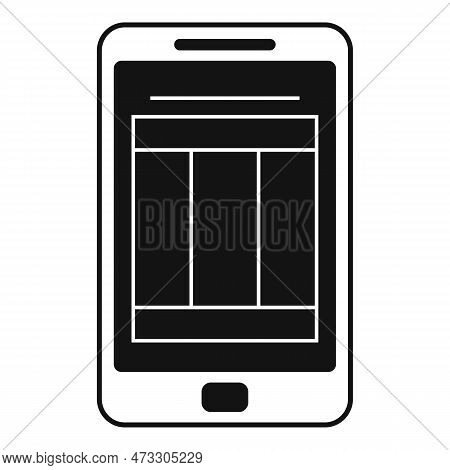 Smartphone Estimator Icon. Simple Illustration Of Smartphone Estimator Icon For Web Design Isolated 