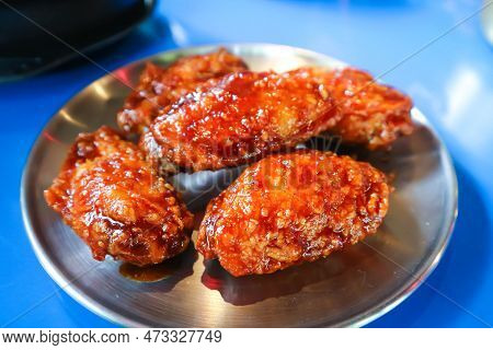 Chicken Wing , Fried Chicken Or Korean Chicken Or Korean Fried Chicken
