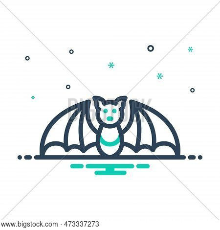 Mix Icon For Bat Halloween Vampire Wing Rearmouse Dark Midnight Scary Horror Hang Spooky