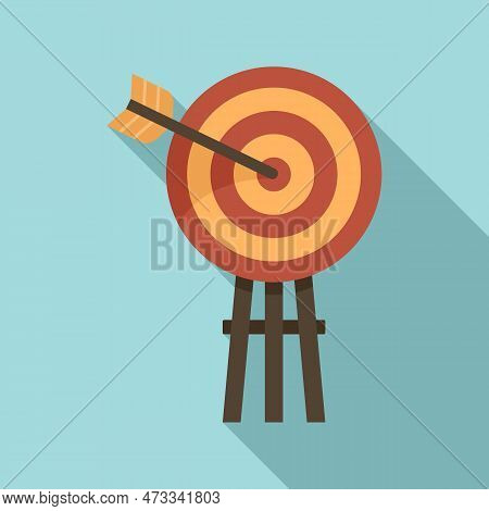 Life Skills Arch Target Icon. Flat Illustration Of Life Skills Arch Target Icon For Web Design