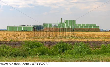 Belgrade, Serbia - July 30, 2022: Agricultural Company Building Al Dahra Modern Farming Breeding Of 