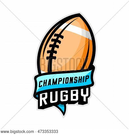 Rugby Sport Vector Design On White Background
