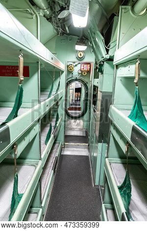 New York City, Usa - March 29, 2020: Submarine Uss Growler At New York City