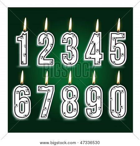 Candeline di compleanno numerale