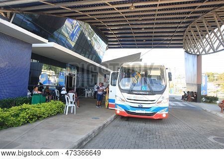 Itabuna, Bahia, Brazl - July 10, 2022: View Of The Health Polyclinic Of The City Of Itabuna In South