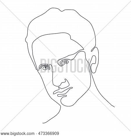 Face Man Line Art Vector & Photo (Free Trial) | Bigstock