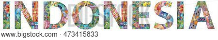 Indonesia Is A Country In Southeast Asia And Oceania Between The Indian And Pacific Oceans. Vector D