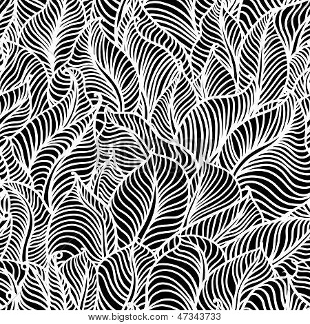 Abstract Floral Pattern Inverse