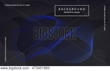 Abstract Background. Wave Element For Design Poster. Digital Frequency Track Equalizer. Stylized Art