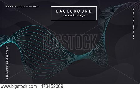 Abstract Background. Wave Element For Design Poster. Digital Frequency Track Equalizer. Stylized Art