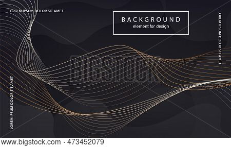 Abstract Background. Wave Element For Design Poster. Digital Frequency Track Equalizer. Stylized Art