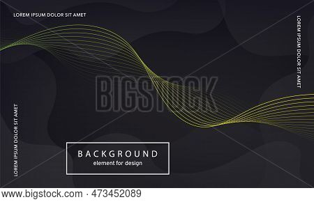 Abstract Background. Wave Element For Design Poster. Digital Frequency Track Equalizer. Stylized Art
