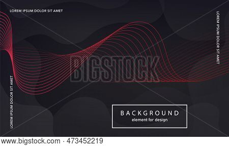 Abstract Background. Wave Element For Design Poster. Digital Frequency Track Equalizer. Stylized Art