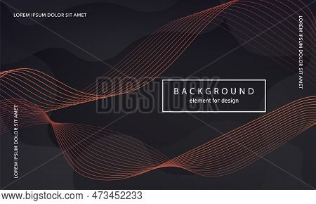 Abstract Background. Wave Element For Design Poster. Digital Frequency Track Equalizer. Stylized Art