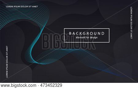 Abstract Background. Wave Element For Design Poster. Digital Frequency Track Equalizer. Stylized Art