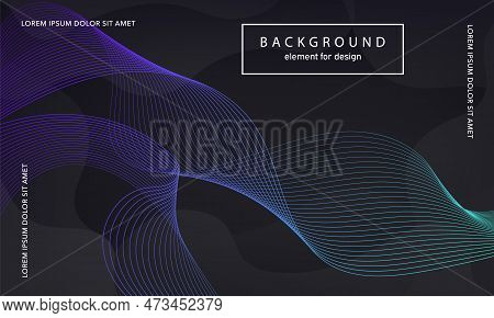 Abstract Background. Wave Element For Design Poster. Digital Frequency Track Equalizer. Stylized Art