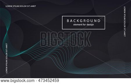 Abstract Background. Wave Element For Design Poster. Digital Frequency Track Equalizer. Stylized Art