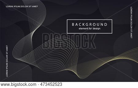 Abstract Background. Wave Element For Design Poster. Digital Frequency Track Equalizer. Stylized Art