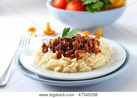 Risotto z Pieprznik jadalny