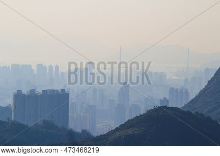 1 Dec 2013 Hk Skyscape Smog And Polluted Air Pollution