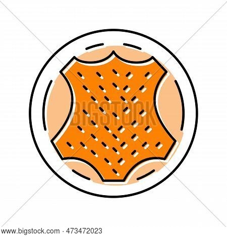 Suede Fabric Textile Color Icon Vector. Suede Fabric Textile Sign. Isolated Symbol Illustration