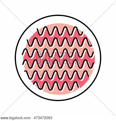 Stretch Fabric Textile Color Icon Vector. Stretch Fabric Textile Sign. Isolated Symbol Illustration