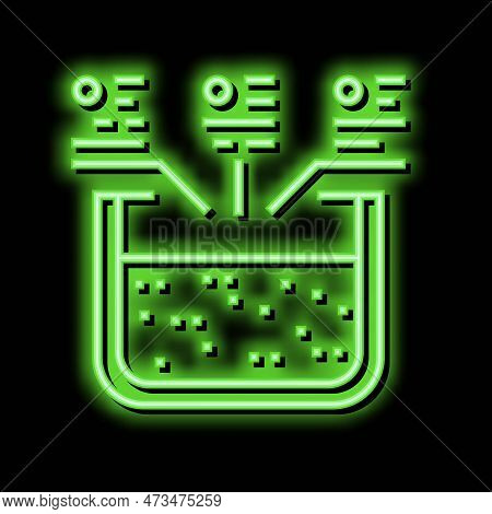 Extrusion Aluminium Production Neon Light Sign Vector. Extrusion Aluminium Production Illustration