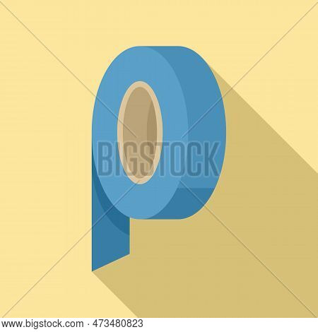 Insulating Tape Icon. Flat Illustration Of Insulating Tape Icon For Web Design