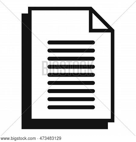 Restructuring Contract Icon. Simple Illustration Of Restructuring Contract Icon For Web Design Isola